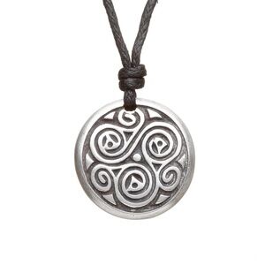 Triskele of Balance Celtic Pewter Necklace - Heritage Collection